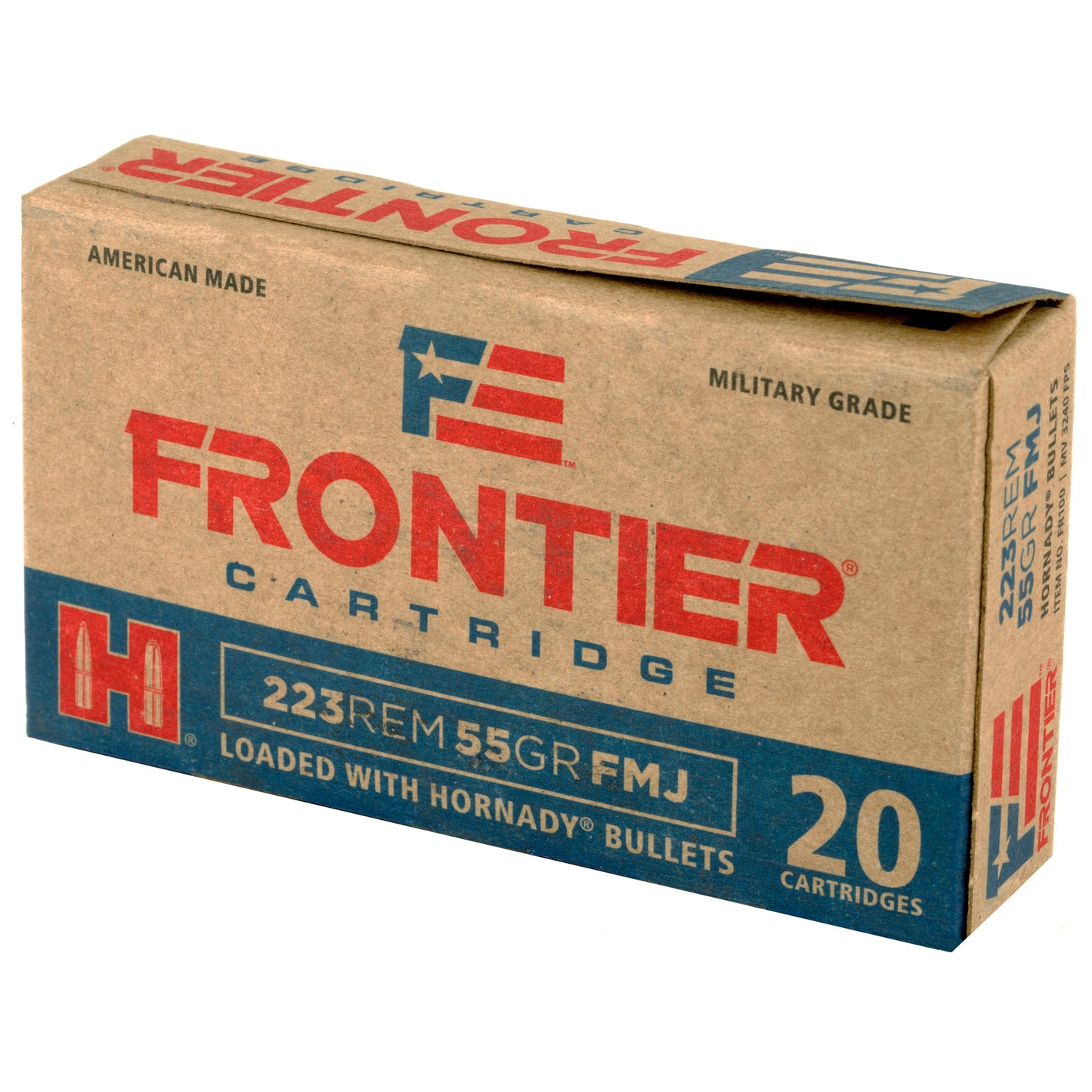 FRONTIER 223REM 55GR FMJ 20/500