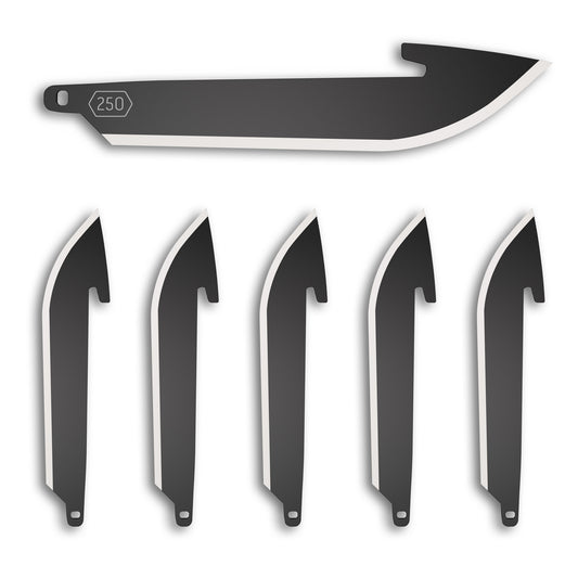 OD EDGE DROP-PT 2.5 BLADE 6PK BLK