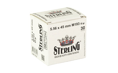 STERLING 5.56 M193 55GR FMJ 30/1500